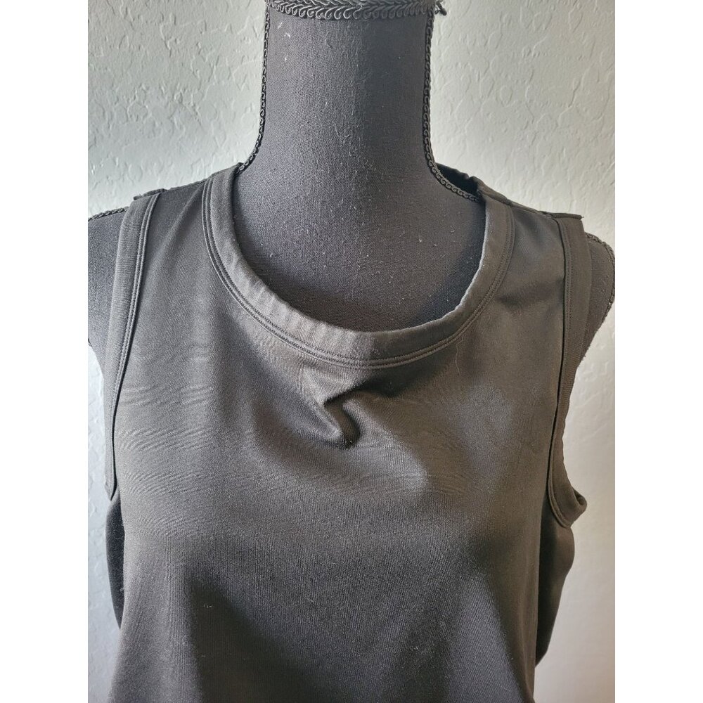 Lulu's Sleeveless Black Knee Length Dress Size XL Wedding Party Office Wear - Picture 2 of 9